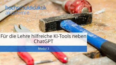 Neben ChatGPT gibt es viele andere KI-Tools. Hier erhalten Sie eine kurze Auflistung von Tools mit einer kurzen Charakterisierung (Stand: Februar 2023).