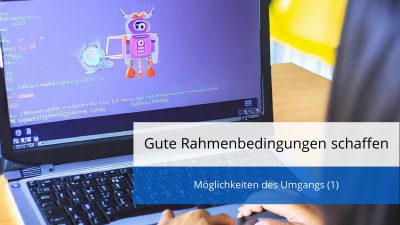 In diesem Modul geben wir Ihnen ein einfaches System an die Hand, um die Förderung der KI-Kompetenz in Ihre Lehre einzubauen.