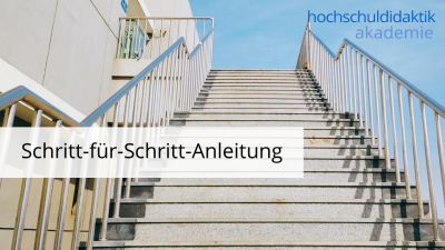 In diesem Modul erfahren Sie, wie Sie Schritt-für-Schritt eine Lehrveranstaltung planen.